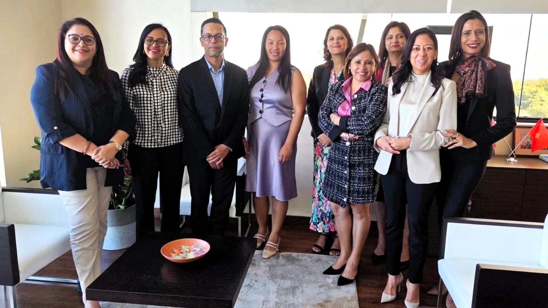 Délégation de la BMOI en visite à BCP Bank (Mauritius) en juin 2025.